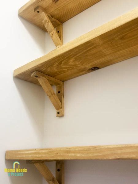 diy simple wooden shelf brackets